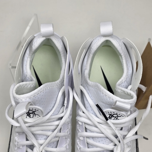 Nike Men’s Sz 9 Huarache 9 Elite LAX Lacrosse Cleats White/Black FD0088-101 New - Picture 9 of 10